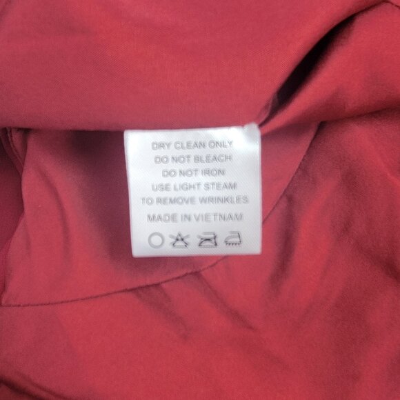 Azazie 'Danica' Bridesmaid Dress Burgundy Halter Neck A-Line Pleated NWT - Picture 11 of 12